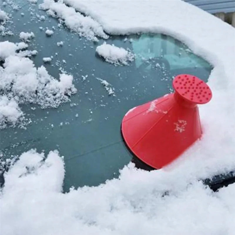 Winter Auto Car Magic Window Windshield Car Ice Scraper Shaped Funnel Snow Remover Deicer Cone 2023 New Scraper for Car Glass